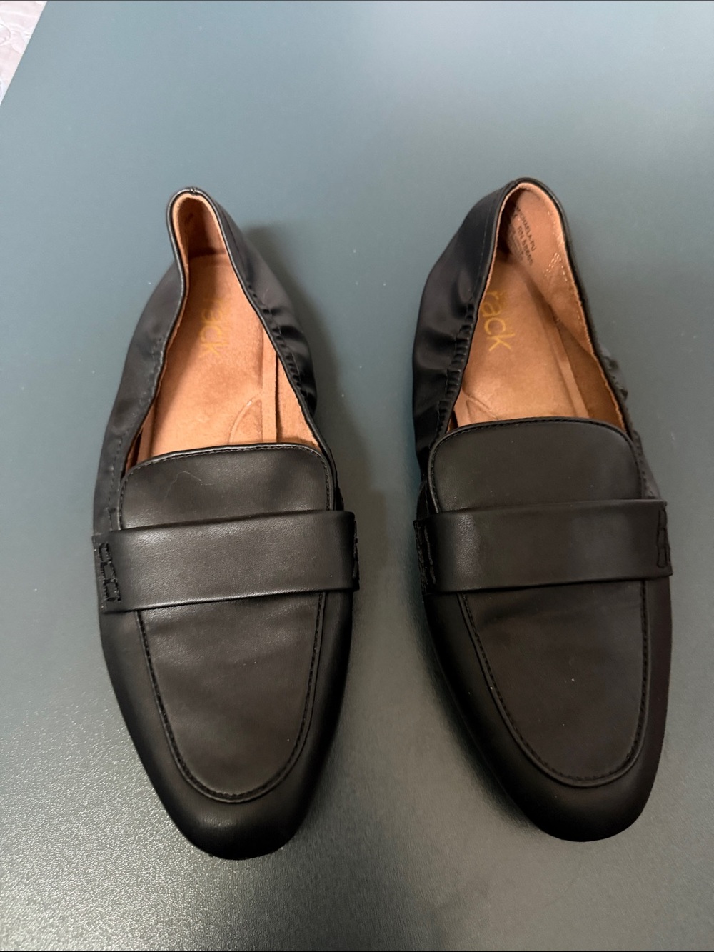 Black Leather Michela Apron Nordstrom Rack Loafers for Women - Slip-On Flats